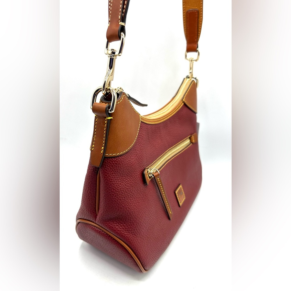 Dooney & Bourke Pebble Grain Hobo Wine Pebble Grain Leather View 4